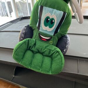 John Deere Green and Black Plush Tractor Toy